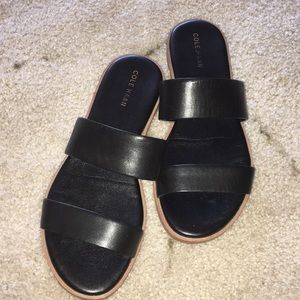 Cole Haan 2-strap slide sandals